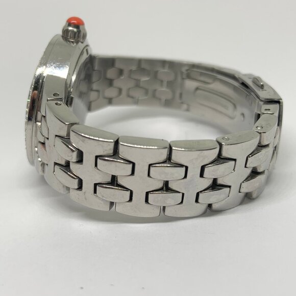 Mark Ecko “Non-stop” quartz analog women’s watch 35mm case silver tone running - Picture 3 of 7